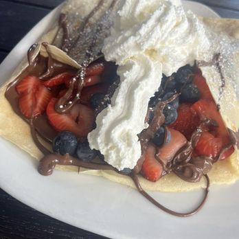 Crepe Creation Cafe - Nutella with strawberries and blueberries - Creperies Near Me - Myrtle Beach, South Carolina Crepe Creation Cafe - Nutella with strawberries and blueberries - Creperies Near Me - Myrtle Beach, South Carolina