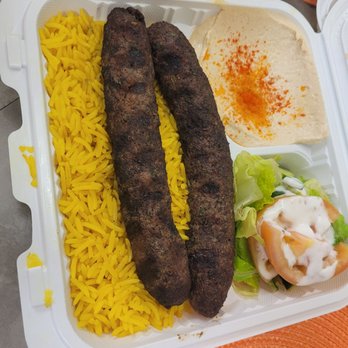 The Green Olive - Dried, burnt sh*t looking koobideh - Mediterranean Near Me - Long Beach, California