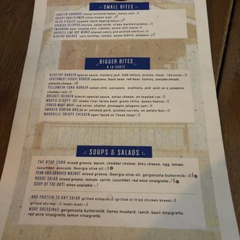Bluetop - Menu - Bars Near Me - Chamblee, Georgia