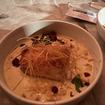 Kindred Restaurant - Red snapper with bacon crudo - New American Near Me - Davidson, North Carolina