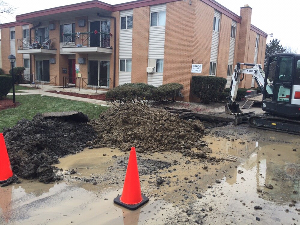 Slide of Emergency Drain and Plumbing