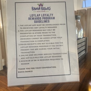 Bahia Bowls - Rewards! - Juice Bars & Smoothies Near Me - Pembroke Pines, Florida