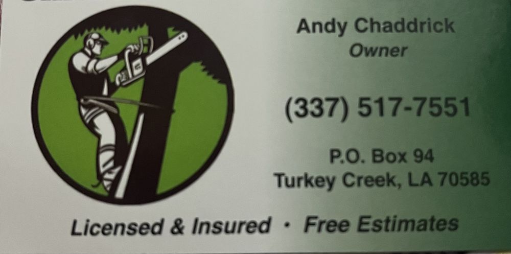 ANDY CHADDRICK’S TREE SERVICE - Updated June 2026 - PO Box 94, Turkey ...