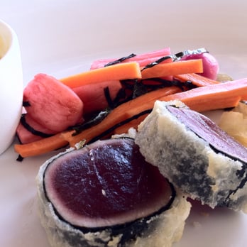 Ama Ama Restaurant - Half eaten Ahi Nori Tempura appetiser - New American Near Me - Kapolei, Hawaii