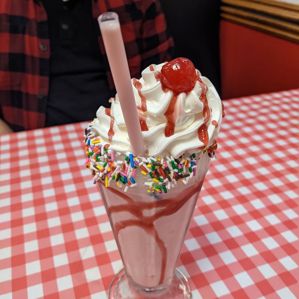 Strawberry milkshake Strawberry milkshake