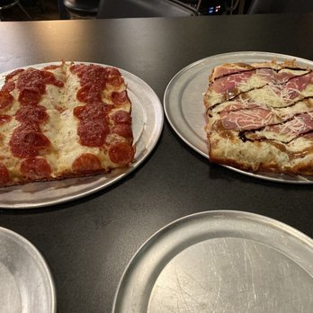 Via 313 Pizza - The Detroiter and The Cadillac (both with gluten-free crust). - Pizza Near Me - Orem, Utah Via 313 Pizza - The Detroiter and The Cadillac (both with gluten-free crust). - Pizza Near Me - Orem, Utah