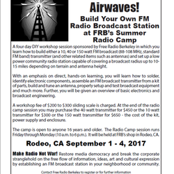 Free Radio Berkeley - 2017 DIY make faire!
