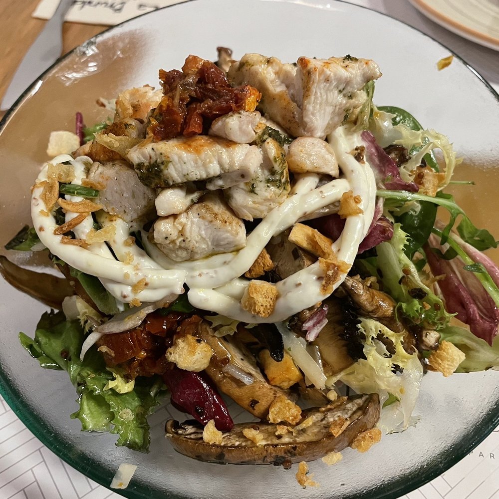 La Brunilda - Ensalada Templada con Pollo is light and great. - Tapas Bars Near Me - Seville, SE La Brunilda - Ensalada Templada con Pollo is light and great. - Tapas Bars Near Me - Seville, SE