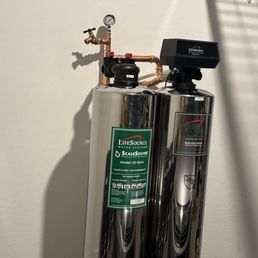 newly installed system in garage