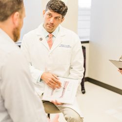 Texas Endovascular - Katy Vein Clinic - Discussing vein treatment options