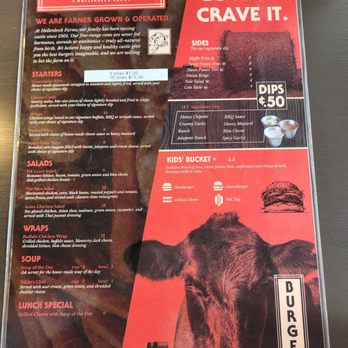 HF Crave - Menu front - American Near Me - Lincoln, Nebraska