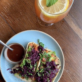 Chaska - JACKFRUIT TACO and strawberry basil lemonade - Indian Near Me - Cranston, Rhode Island