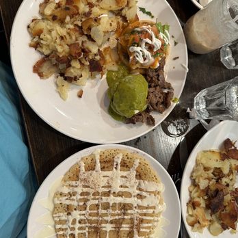 Broken Yolk Cafe - Sope Benedict, Border Benedict, and Cinna-Cakes - Breakfast & Brunch Near Me - Fullerton, California