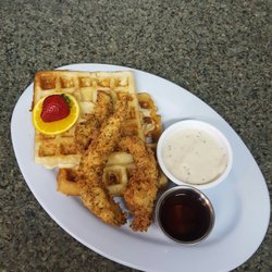 The Courtyard Cafe - Chicken and Waffles
