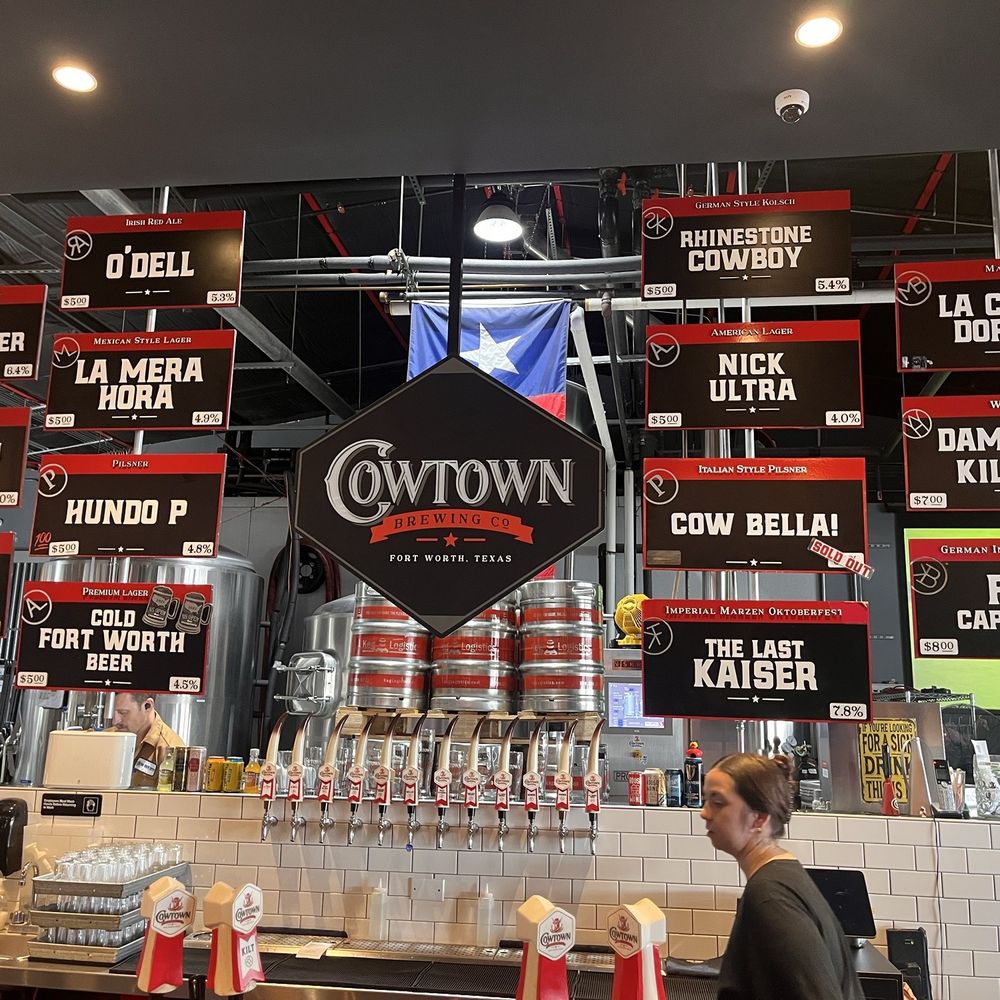 Cowtown Brewing - The flight board - Brewpubs Near Me - Fort Worth, Texas