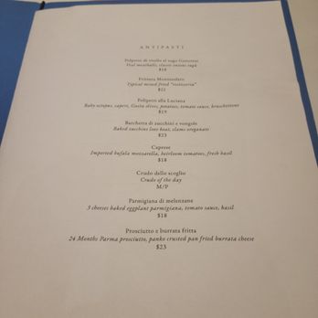 Mr. Capri - Menu - Italian Near Me - New York, New York