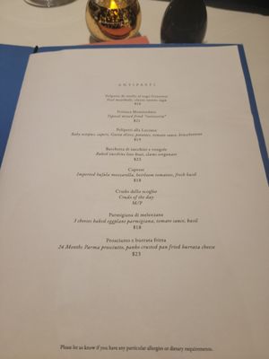 Menu photo 4 Mr. Capri New York, NY