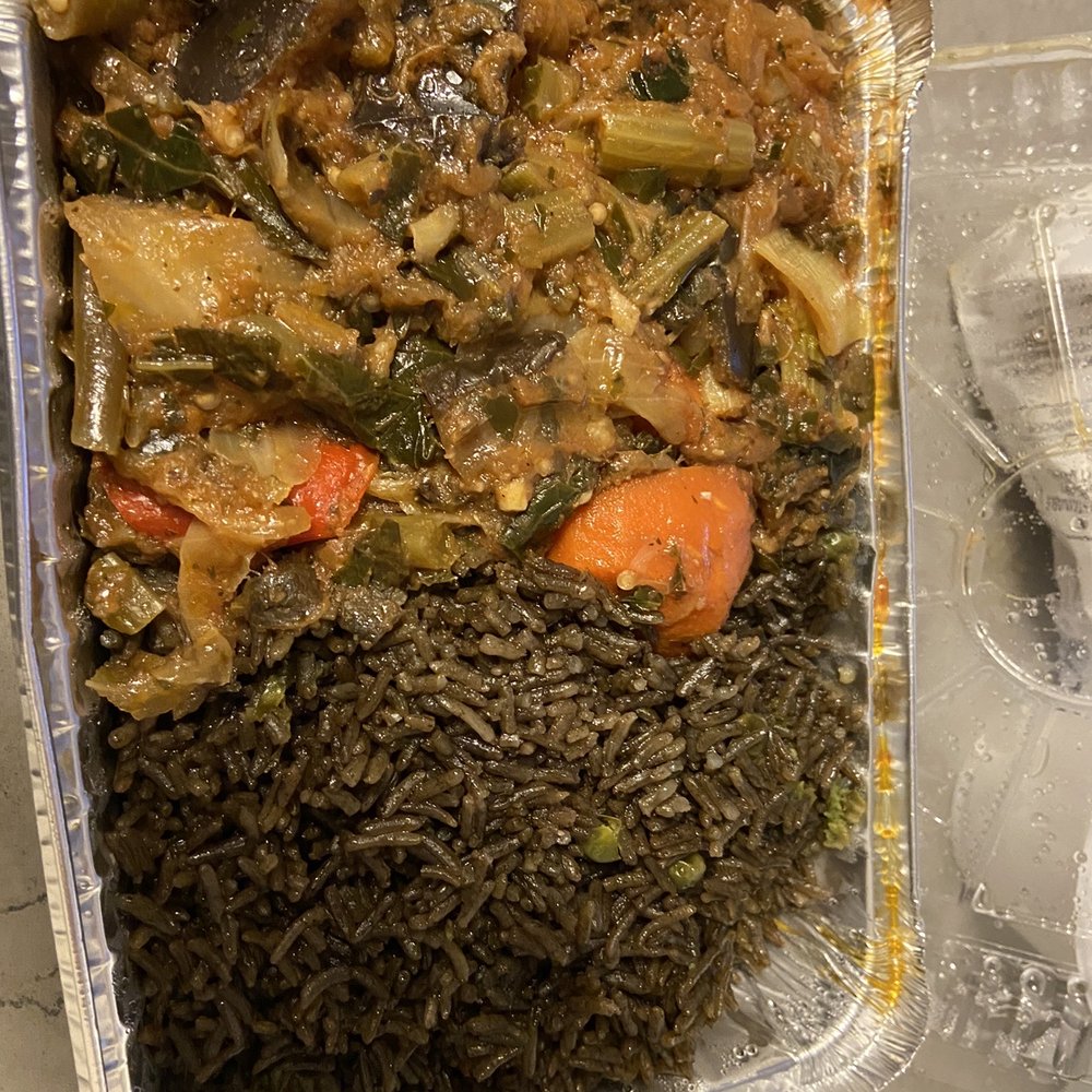 Jojo Fritay - Vegetable legume and black rice - Haitian Near Me - Kennesaw, Georgia Jojo Fritay - Vegetable legume and black rice - Haitian Near Me - Kennesaw, Georgia