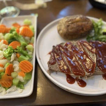 Powder House Restaurant - GF Bacon Wrapped Bison Meatloaf - Steakhouses Near Me - Keystone, South Dakota