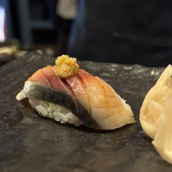 Craft Omakase - Masaba | japanese mackerel wasabi, soy, negidare - Japanese Near Me - Austin, Texas