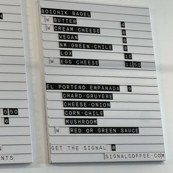 SIGNAL Coffee Roasters - Menu - Coffee & Tea Near Me - Berkeley, California