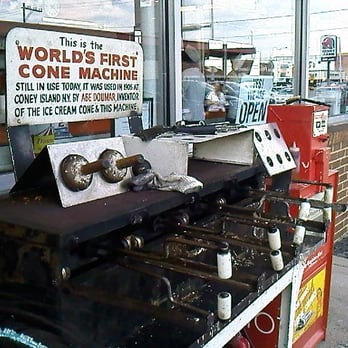 Doumar's Cones & Barbecue - Shot of the famous cone-maker. - Barbeque Near Me - Norfolk, Virginia Doumar's Cones & Barbecue - Shot of the famous cone-maker. - Barbeque Near Me - Norfolk, Virginia