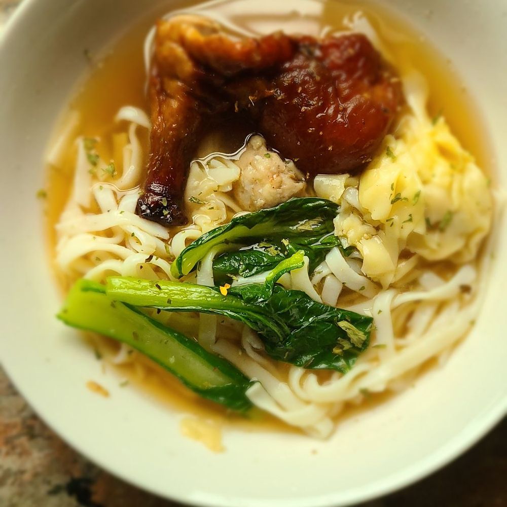 Duck Noodle Wonton Soup with Shandong Ramen Duck Noodle Wonton Soup with Shandong Ramen