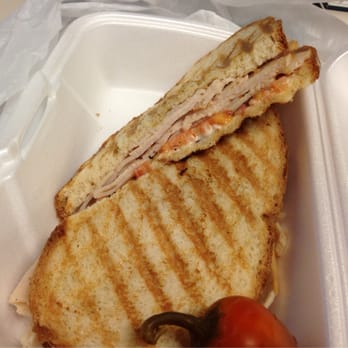 Paninis - Turkey Club Panini (missing avocado which I paid extra for) - Sandwiches Near Me - Signal Hill, California Paninis - Turkey Club Panini (missing avocado which I paid extra for) - Sandwiches Near Me - Signal Hill, California