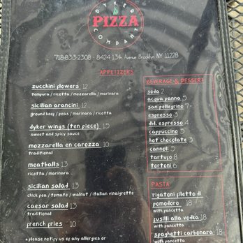 Apizza - Menu - Pizza Near Me - Brooklyn, New York