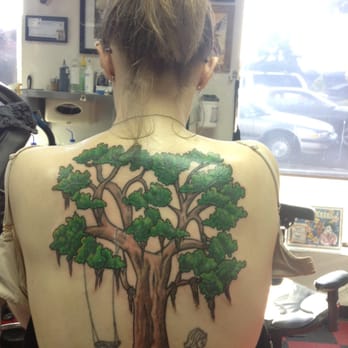 Golden Rule - Before was a plain black outline of a tree w/odd leaves & now fixed w/gorgeous color blending after my 1st session w/Chop today. - Tattoo Near Me - Silverdale, Washington Golden Rule - Before was a plain black outline of a tree w/odd leaves & now fixed w/gorgeous color blending after my 1st session w/Chop today. - Tattoo Near Me - Silverdale, Washington