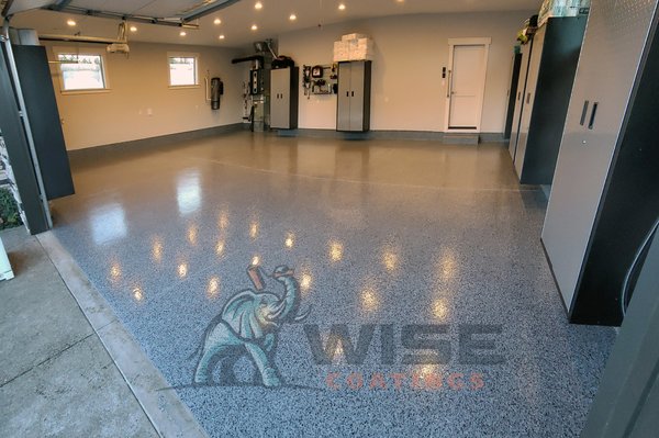 Garage Floor Coating - From Drab to Dreamy - This home out in Gresham, OR was a wonderful space, with a dull flat garage floor. Originally, the floor had been sealed - but as you can tell from the before photos - it didn't prevent discoloration and staining from occurring within just a year of being sealed.
Our team went in and completely prepped the surface, repaired any cracks, and hand applied our PolyWise® Polyurea floor coating, which is 4x harder than epoxy and will never fade or yellow. Garage Floor Coating - From Drab to Dreamy - This home out in Gresham, OR was a wonderful space, with a dull flat garage floor. Originally, the floor had been sealed - but as you can tell from the before photos - it didn't prevent discoloration and staining from occurring within just a year of being sealed.
Our team went in and completely prepped the surface, repaired any cracks, and hand applied our PolyWise® Polyurea floor coating, which is 4x harder than epoxy and will never fade or yellow.
