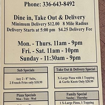 Village Pizza - the menu for the restaurant - Pizza Near Me - Stokesdale, North Carolina Village Pizza - the menu for the restaurant - Pizza Near Me - Stokesdale, North Carolina
