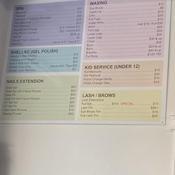 Chi Nails - Price list. September 2022