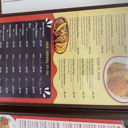 La Carreta Mexican Cuisine - Menu