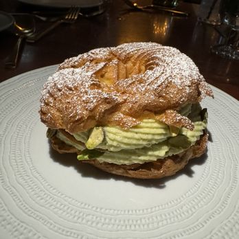 Le Coq - pistachio paris-brest - French Near Me - La Jolla, California