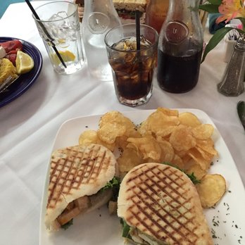 Cafe Alcazar - Chicken pesto panini. It was delicious. - New American Near Me - Saint Augustine, Florida Cafe Alcazar - Chicken pesto panini. It was delicious. - New American Near Me - Saint Augustine, Florida