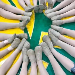 Bryan Station High School - SMS dance sitting on the floor patiently waiting on the awards!