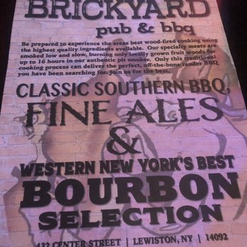 Brickyard Pub And BBQ - 2019 Menu - Barbeque Near Me - Lewiston, New York Brickyard Pub And BBQ - 2019 Menu - Barbeque Near Me - Lewiston, New York