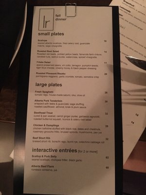 Menu photo 3 The Living Room Restaurant Calgary, AB