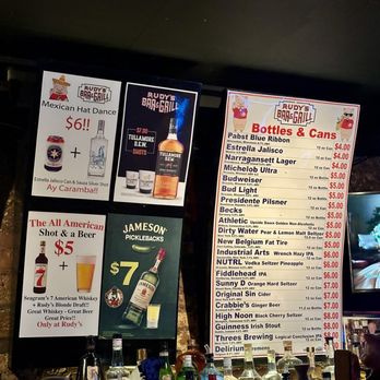 Rudy's Bar & Grill - Menu 3/2025 - Dive Bars Near Me - New York, New York Rudy's Bar & Grill - Menu 3/2025 - Dive Bars Near Me - New York, New York