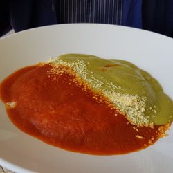 Azul y Oro Café - Huevos divorciados