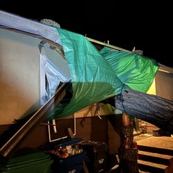 Integri Tree Service - They worked from 8pm to 12:30 am helping us get the house as secure as possible