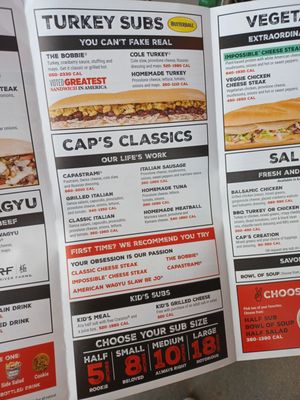 Menu photo 5 Capriotti's Sandwich Shop Eastvale, CA