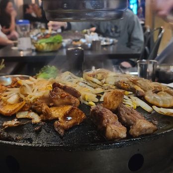 Let's Meat - My first visit to NYC and decided to do Korean BBQ. Highly recommend the strip Steak and the Teriyaki Chicken. AA was a great! - Korean Near Me - New York, New York
