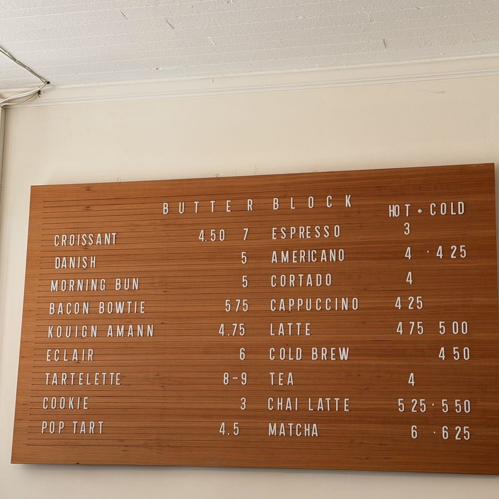 Butter Block - Menu - Bakeries Near Me - Buffalo, New York