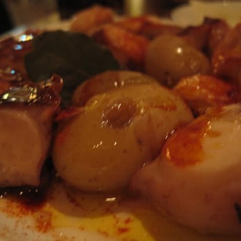 Jaleo - Pulpo a la Gallega 'Maestro Alfonso'  Boiled octopus with potato, pimentón and olive oil - AWESOME! the octopus was so tender! - Spanish Near Me - Washington, DC, District of Columbia