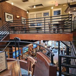 Corned Beef - A photograph where you can see the three floors of the restaurant.