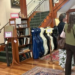 The inside of the store, checkout area.