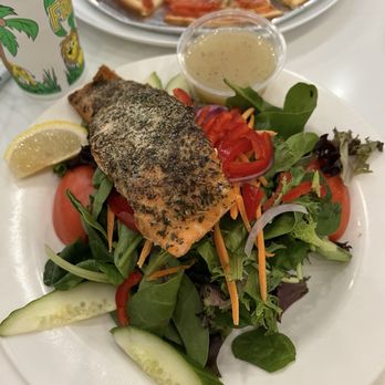 Calandra's Mediterranean Grill - Salmon salad. $30 - Mediterranean Near Me - Fairfield, New Jersey Calandra's Mediterranean Grill - Salmon salad. $30 - Mediterranean Near Me - Fairfield, New Jersey