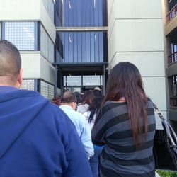 Bellflower Courthouse - Waiting in this crazy long line to get into to the court building... then another line to get inside the department....